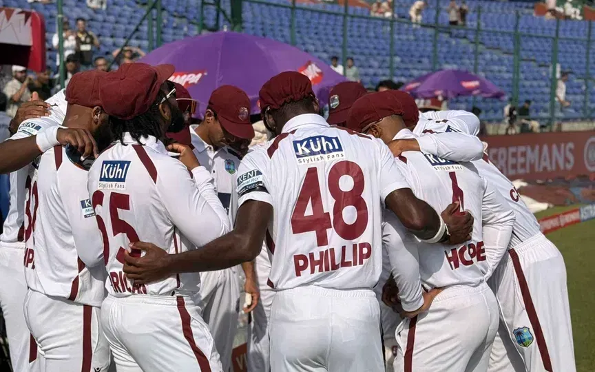 Why are West Indies players wearing black armbands on day 1 of IND vs WI 2nd Test?